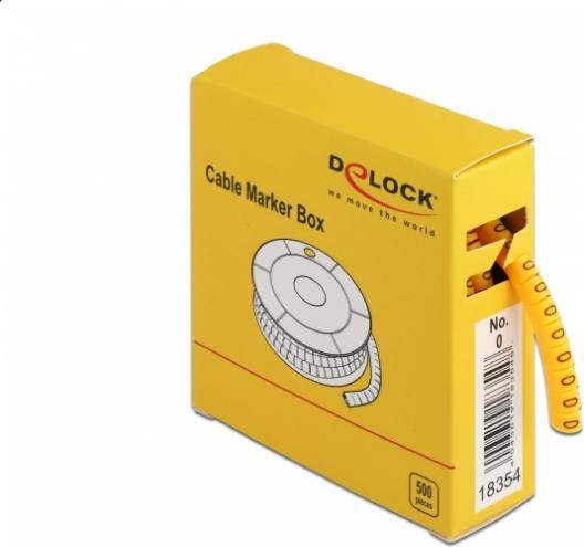 Immagine prodotto Delock Identificazione del cavo n. 0, giallo 500 pezzi