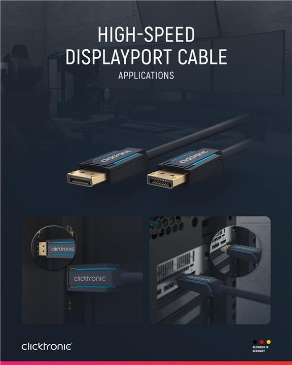 Produktbild clicktronic DisplayPort — DisplayPort (20 m, DisplayPort)