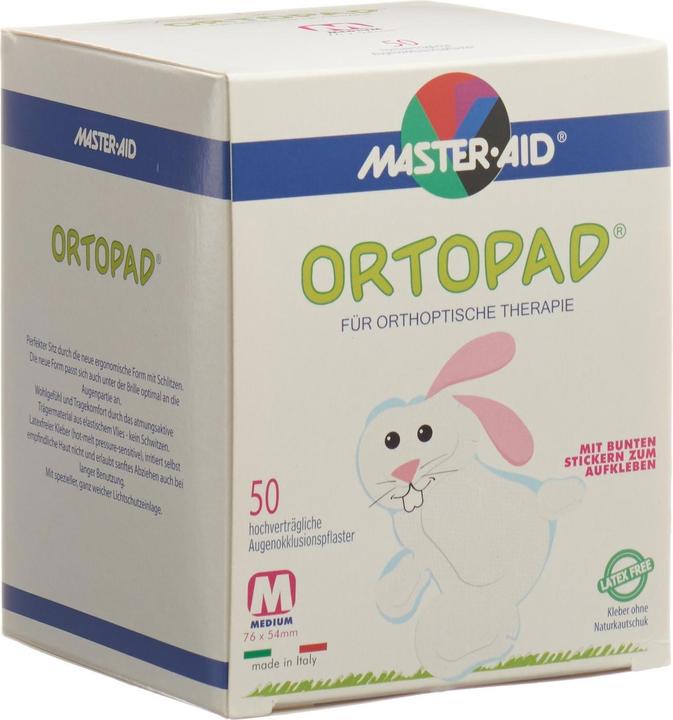 Produktbild Master Aid Occlusionspflaster Medium weiss 2-4 Jahre (50 x)