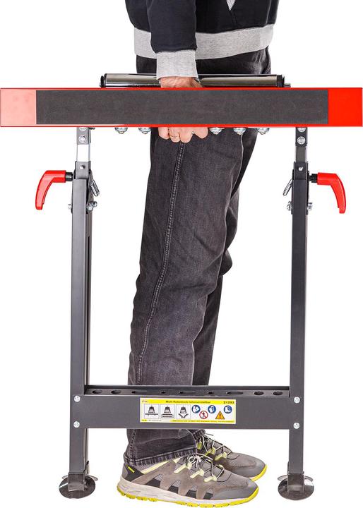 Actual product image Dema Multi-roller trestle 82.5 - 127.5 cm height-adjustable (70.50 cm, 75 cm)