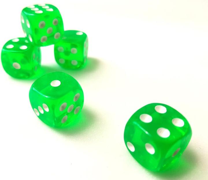 Immagine prodotto Casinoshop Dadi - Dadi Craps (5 dadi) in verde