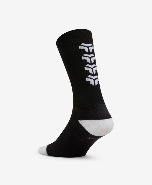 Actual product image Kipsta Damen/Herren Handball Socken Mid - H500 1 Paar schwarz/weiss (43, 46)
