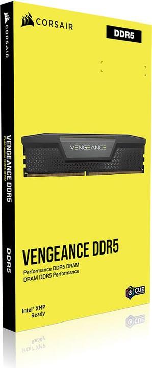 Immagine prodotto Corsair DDR5 64GB PC 6600 CL32 KIT (2x32GB) VENGEANCE Black retail (2 x 32GB, 6600 MHz, RAM DDR5, DIMM)