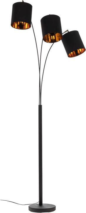 Image du produit Lindby Nanika lampadaire, noir/or (E27)