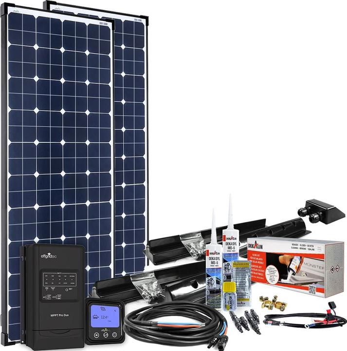 Produktbild Offgridtec 300W MPPT 12V Wohnmobil Komplettset EBL-Option (150 W)