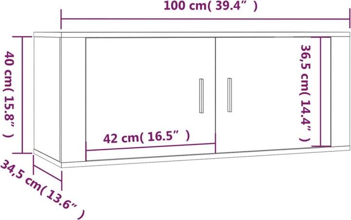 Produktbild VidaXL Elio (100 x 34.5 x 40 cm)
