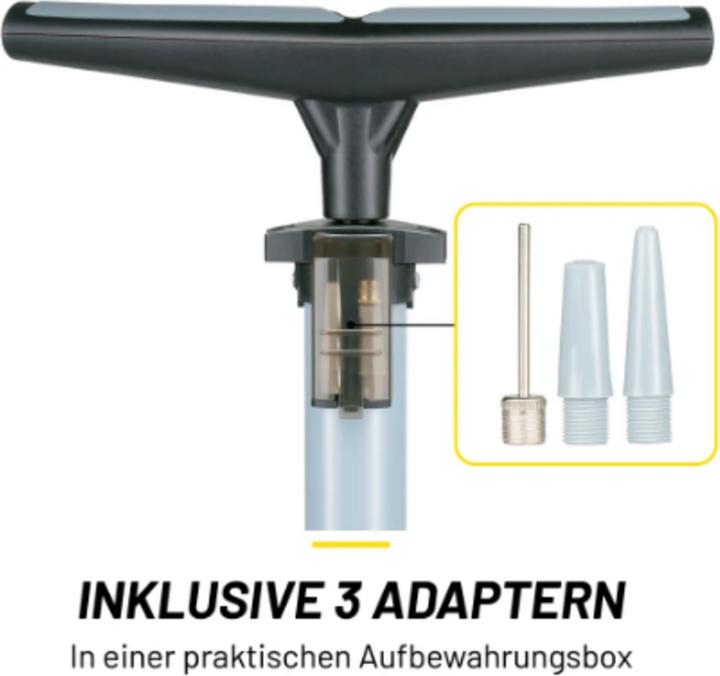 Produktbild Dunlop Fahrrad Standpumpe schwarz/grau