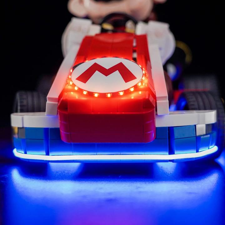 Produktbild BrickBling LED Licht Set für LEGO Mario Kart: Mario & Standard-Kart (72037) inkl. Fernbedienung
