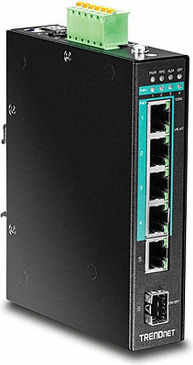 Produktbild Trendnet TI-PG541 PoE+ Industrial Gigabit DIN-Rail (6 Ports)