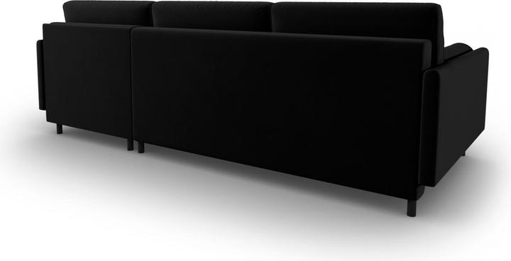 Actual product image Micadoni Velvet Right Corner Sofa With Bed Function And Box, "Scott", 5 Seats, 212x142x87Made in Europe (Corner sofa)