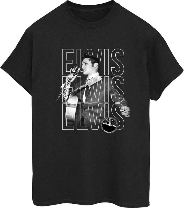 Elvis Triple Logo Portrait TShirt (M)