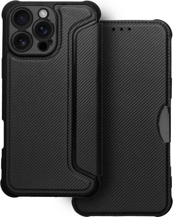 Actual product image OEM Book case RAZOR Book for IPHONE 16 Pro Max black (Apple iPhone 16 Pro Max)