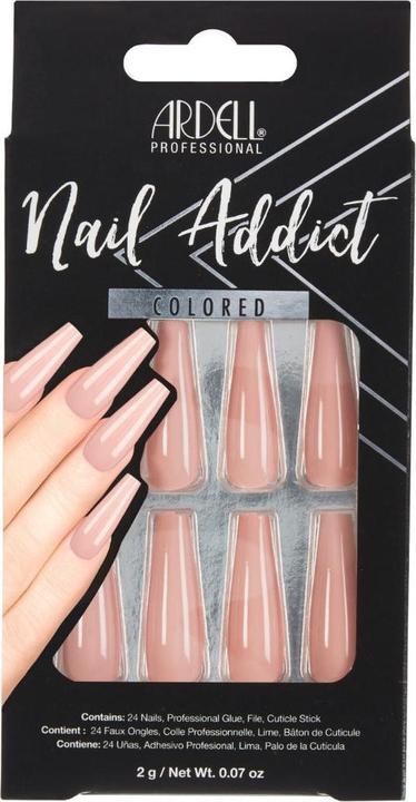 Ardell Nail Addict Colored Nude Pink 28 Stk (Kunstnägel, Nude)