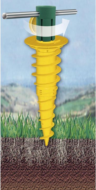 Actual product image Juwel Floor screw anchor Duo for pipes ø55, 50, 40, 32mm 22cm