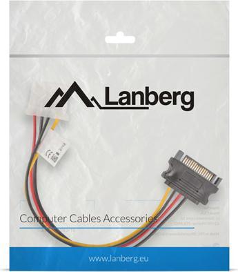 Actual product image Lanberg Cable SATA zasilający - Molex M/F 15cm
