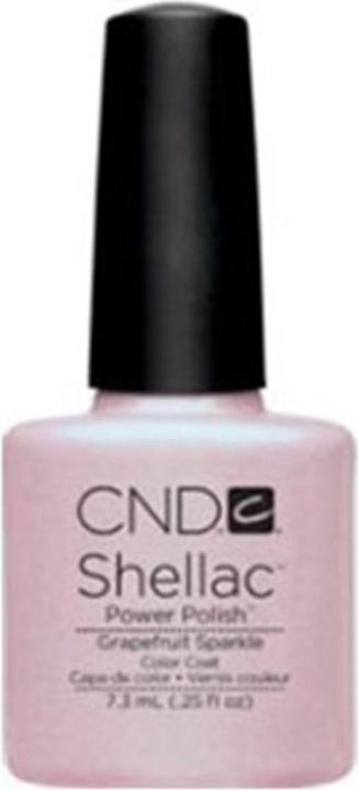 Actual product image CND Shellac - Color Coat Grapefruit Sparkle (Glitter, Rose, UV gel varnish)