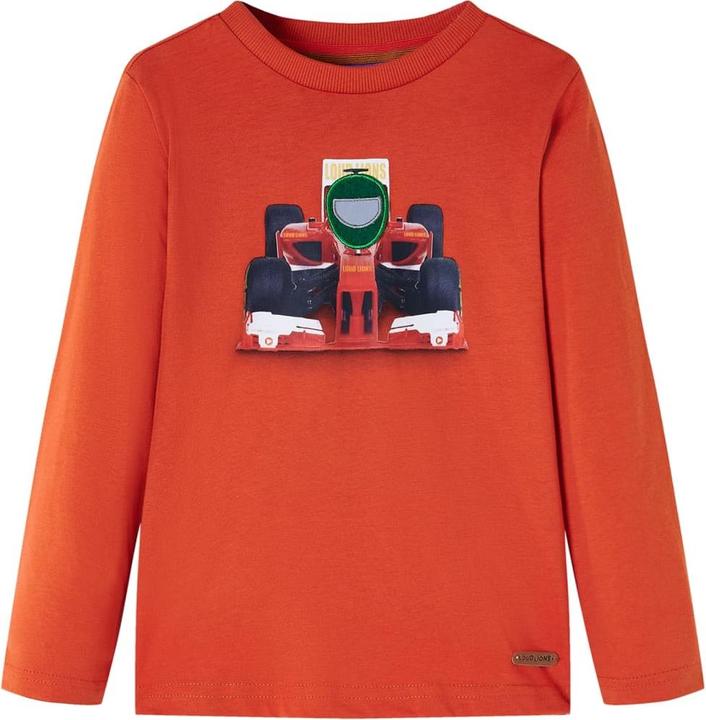 VidaXL Kinder-Langarmshirt Orange 104,Material: 100 (104)