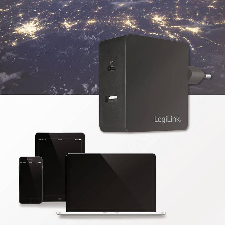 Produktbild LogiLink USB Steckdosenadapter (65 W)