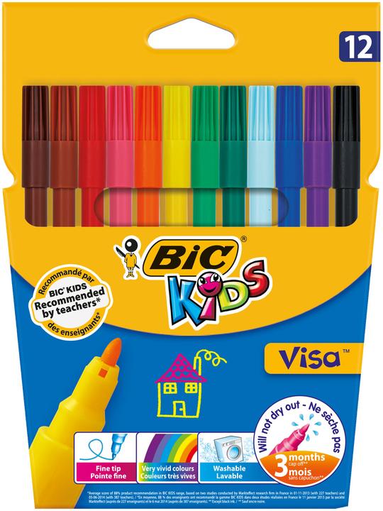 Image du produit Bic Visa pour enfants (Multicolore, 12 x)