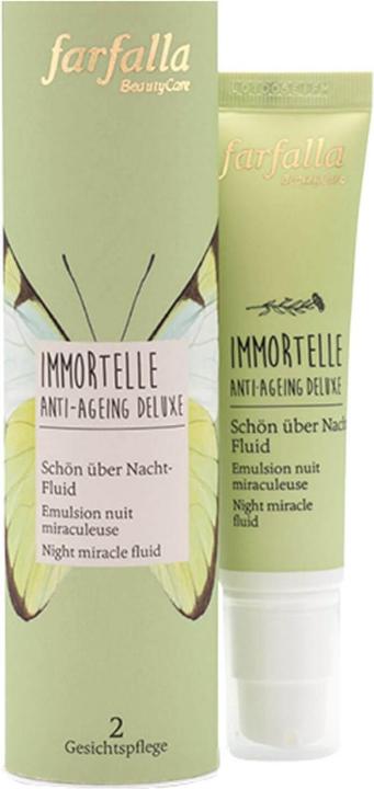 Actual product image Farfalla IMMORTELLE Anti-Aging Deluxe Beautiful Overnight Fluid (30 ml, Face fluid, Night cream)