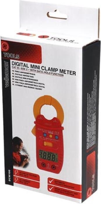 Image du produit Velleman Pince Ampèremétrique - Cat Iii - 600 V - Ac - Avec Fonction Data-Hold (CAT III 600V)