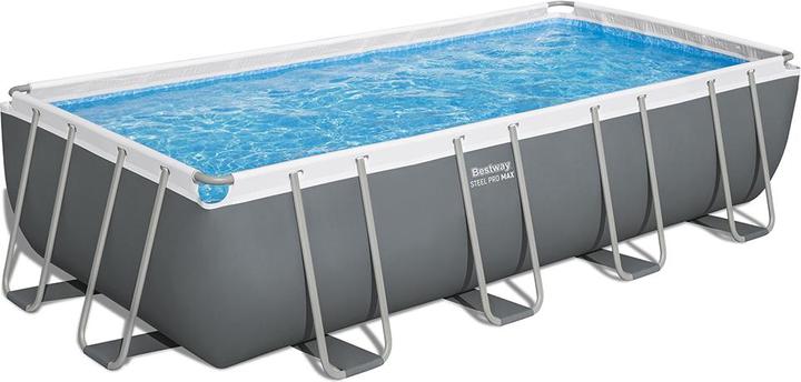 Bestway Power Steel Frame Pool Komplett- Set, mit Sandfilteranlage, 549x274x122 (549 x 274 x 122 cm)