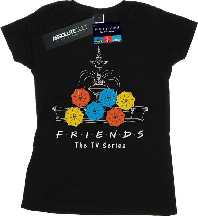 Friends Fountain And Umbrellas TShirt (L)
