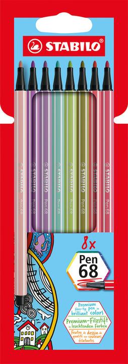 Actual product image STABILO Pen 68 Premium felt-tip pen (Multicoloured, 15 x)