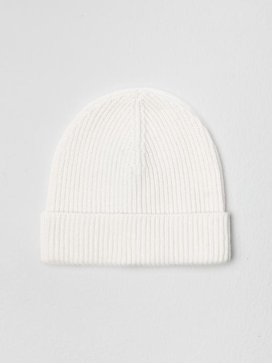 Actual product image Furnari 100% cashmere cap in ice-white