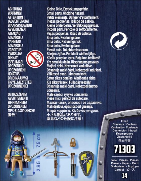 Produktbild Playmobil Gwynn mit Kampfausrüstung (71303, Playmobil Novelmore)