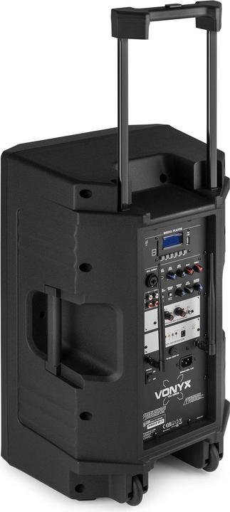 Image du produit speaker - Vonyx VSA500 - Enceinte à roulettes avec Bluetooth et 2 microphones sans fil - 800W (Actif)