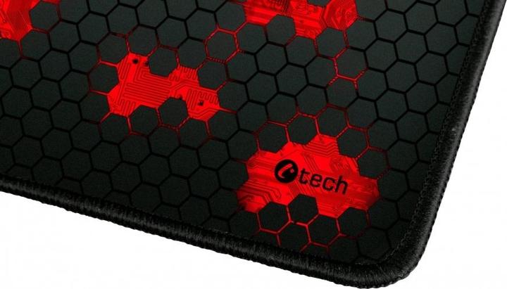 Actual product image C-Tech Anthea Cyber Gaming mouse pad Black, Red (M)