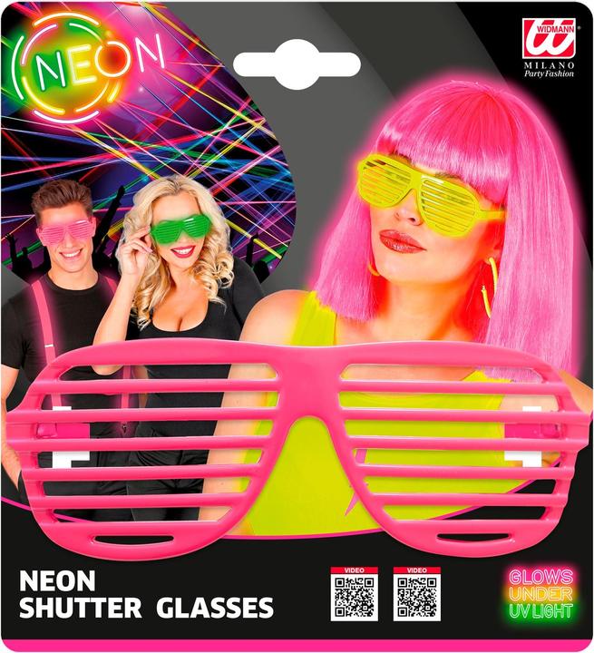 Produktbild Widmann 80er Jahre - Atzenbrille Neon