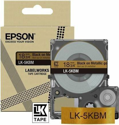 Epson LabelWorks LK-5KBM - Schwarz auf Metallic-Gold - Rolle (Gold)