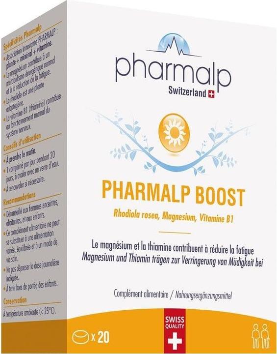 Image du produit Pharmalp BOOST cpr (20 pièce(s), Cachets, 35 g)