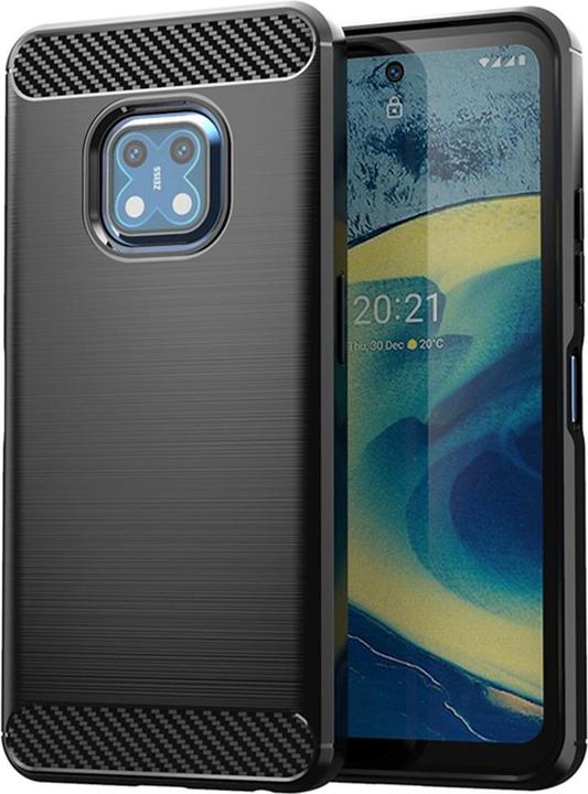 Image du produit Cover-Discount Nokia XR20 - Housse métallique look carbone noir (Nokia XR20)