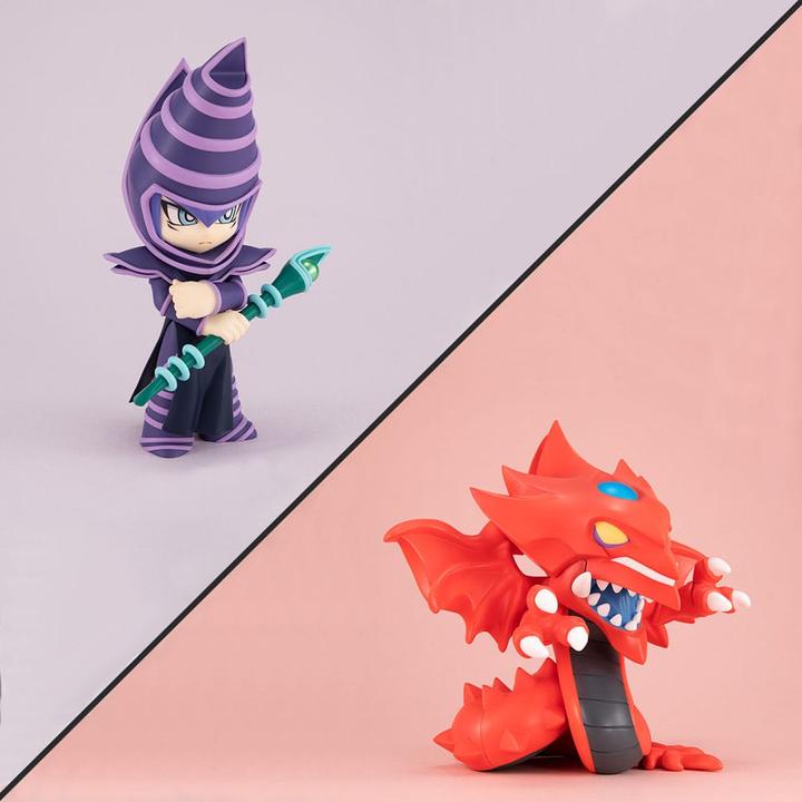 Produktbild Megahouse Yu-Gi-Oh! Duel Monsters Megatoon PVC Statue Slifer the Sky Dragon & Dark Magician (with gift)