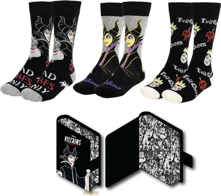 Actual product image Cerda DISNEY VILLAINS - Pack de 3 Paires de Chaussettes (Taille 36-43) (pack of 3, 41, 45)