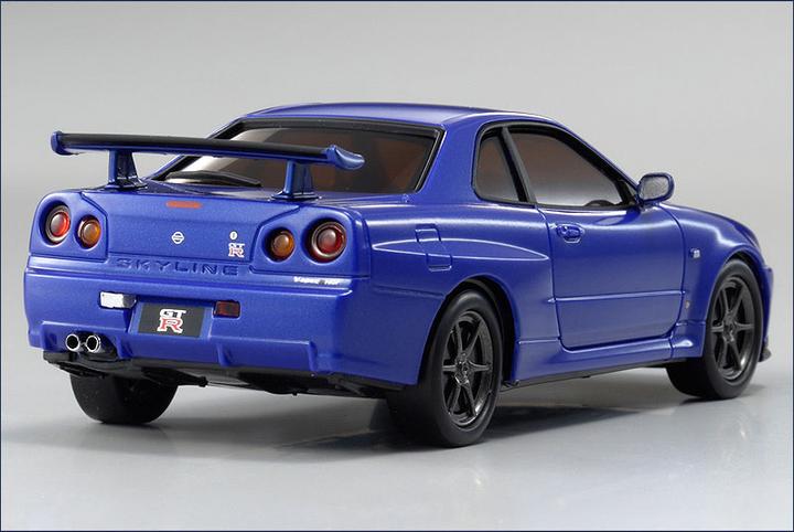 Actual product image Kyosho dNaNo Nissan Skyline GT-R R34 (ARR Almost Ready to Run)