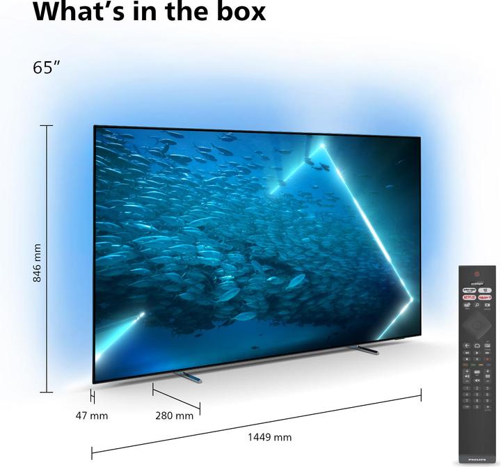 Actual product image Philips 65OLED707 (65", OLED707, OLED, 4K, 2022)