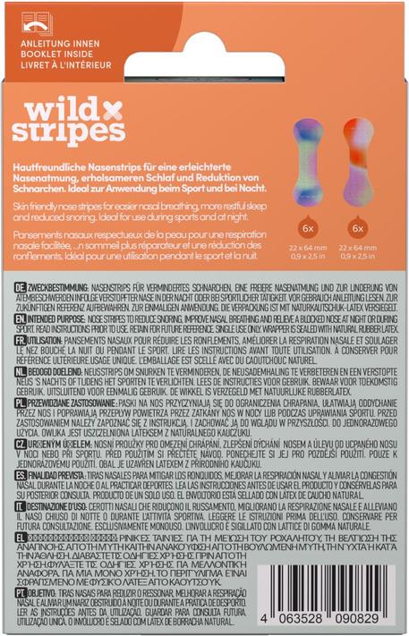 Actual product image Wild Stripes Nasen Strips 12