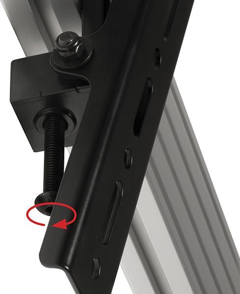 Actual product image b-tech BT8390-VESA400T - Flat Panel Display Mounting Arm - Black - 70 kg - Rail - 177.8 (Wall, 70")