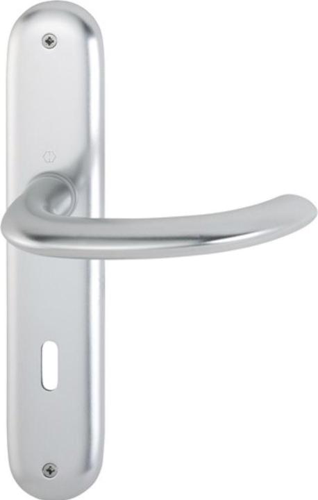 Image du produit Hoppe Garniture à plaque longue Marseille 1138/273P Aluminium F1 OB 72 mm DIN gauche / droite (Garniture de plaque de porte)