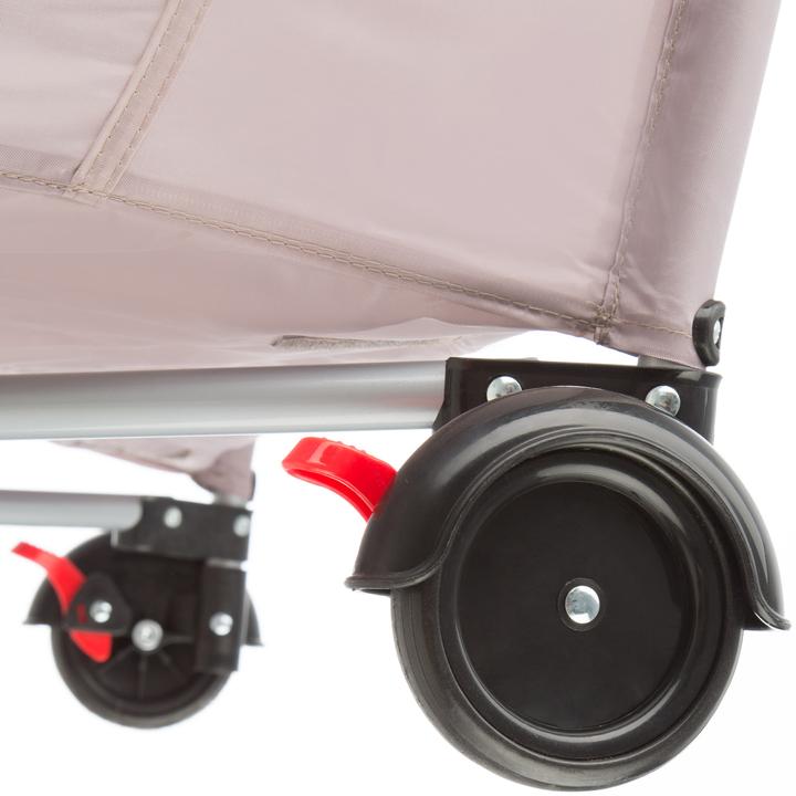 Actual product image tectake Travel cot dog with changing mat and carrying bag