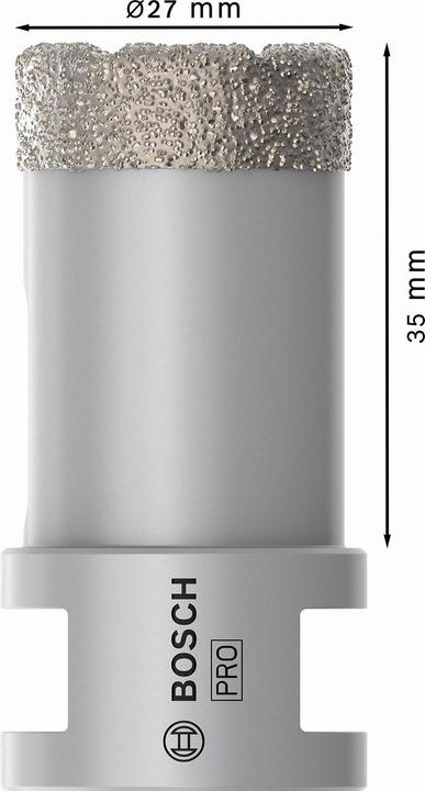 Actual product image Bosch Professional Zubehör PRO Core Cutter dry, 27 x 35 x 22.23 mm (27 mm)