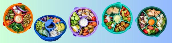 Image du produit Yumbox Poke Bowl Bol avec diviseur 3 pièces, Kale Green