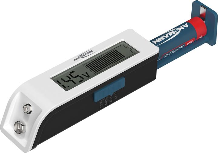 Actual product image Ansmann Battery tester Universal LC-Display,bar graph,for battery/battery