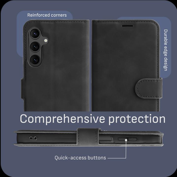 Produktbild Cazy Premium-Geldbörsen-Etui, Magnetisches Geldbörsen-Etui, Kartenfächer, Ständer (Samsung Galaxy A16)
