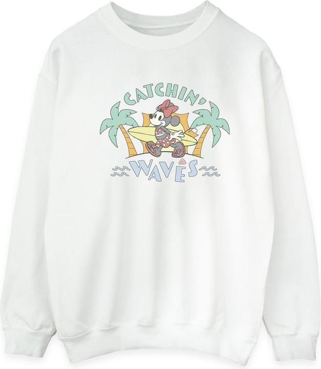 Disney Minnie Mouse Catchin Waves Sweatshirt (XL)