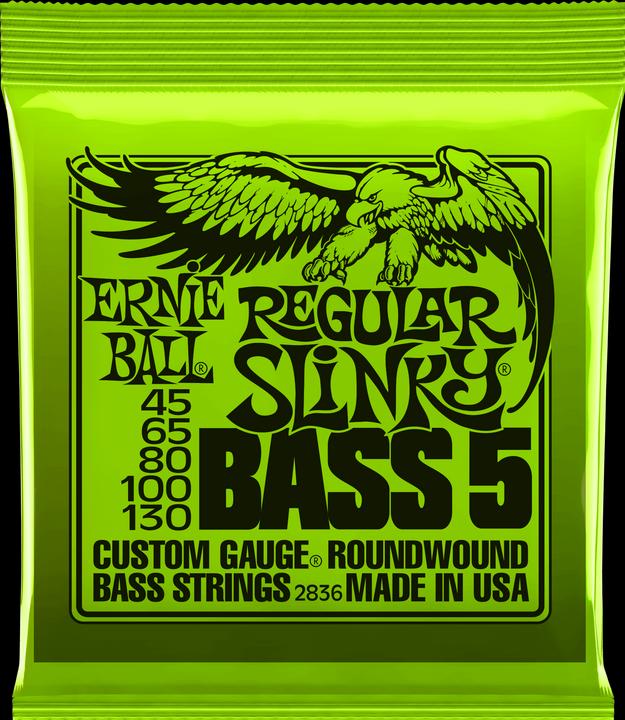 Ernie Ball Regular Slinky 5-String (5 x, E-Bass, 0.13")